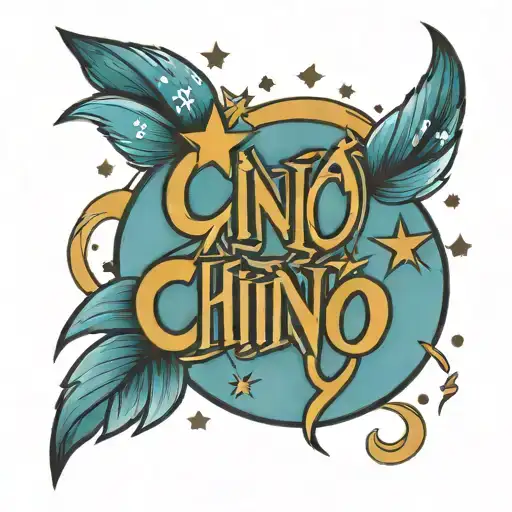 Chino Word With Stars