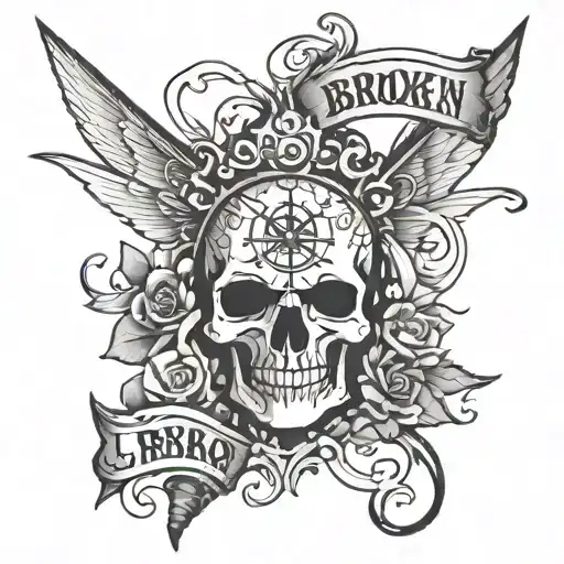 Broken Sword With The Words Latores Dei Imago