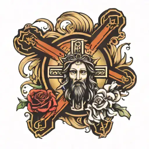 Cross With Jesus Christ
