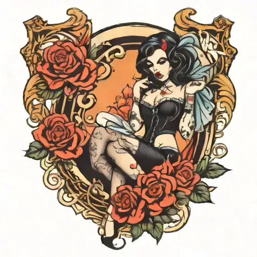 Gothic Pin Up Girl