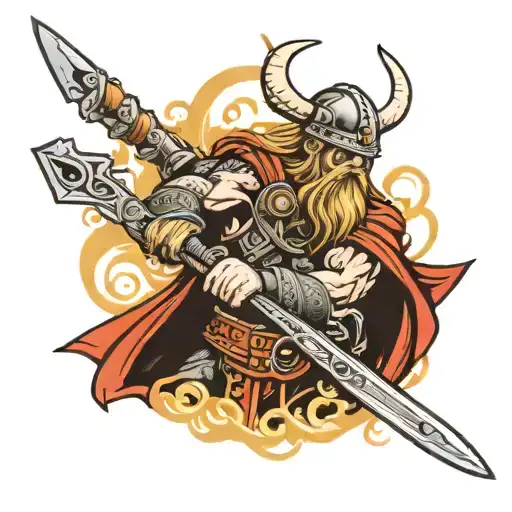Viking With Sword