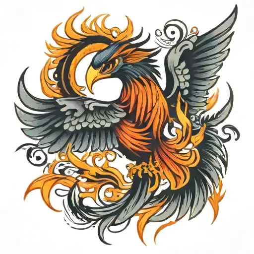Phoenix Made Of Sword