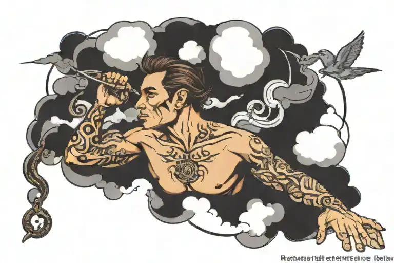 Matias With Clouds In The Background