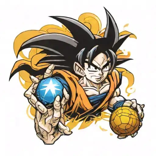 Goku With 4 Star Ball