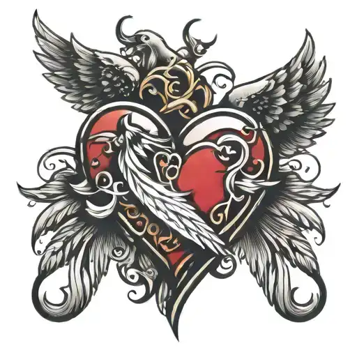 Broken Heart With Wings