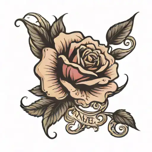 Rose With A Name Written