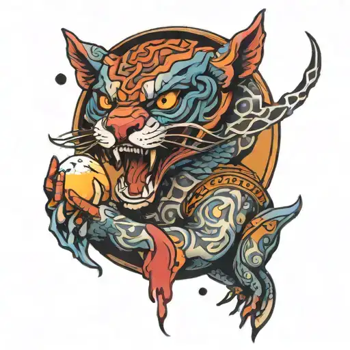 Bakunawa Eating The Moon