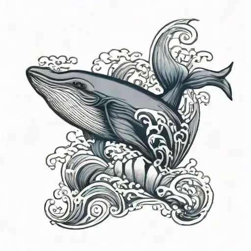 Whale Wave Fine Line