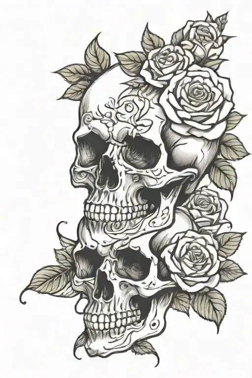 Skull And Roses