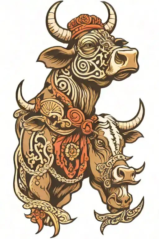 Western With Cow Head