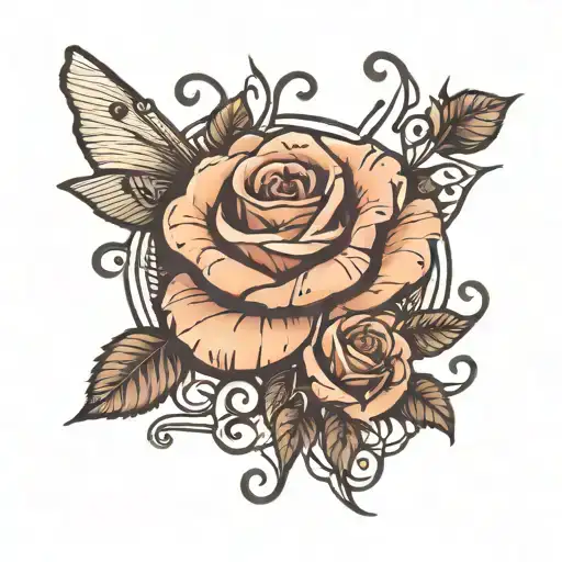 Music Notes Wrapped Around Roses