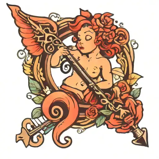 Cupid Arrow With Treble Clef