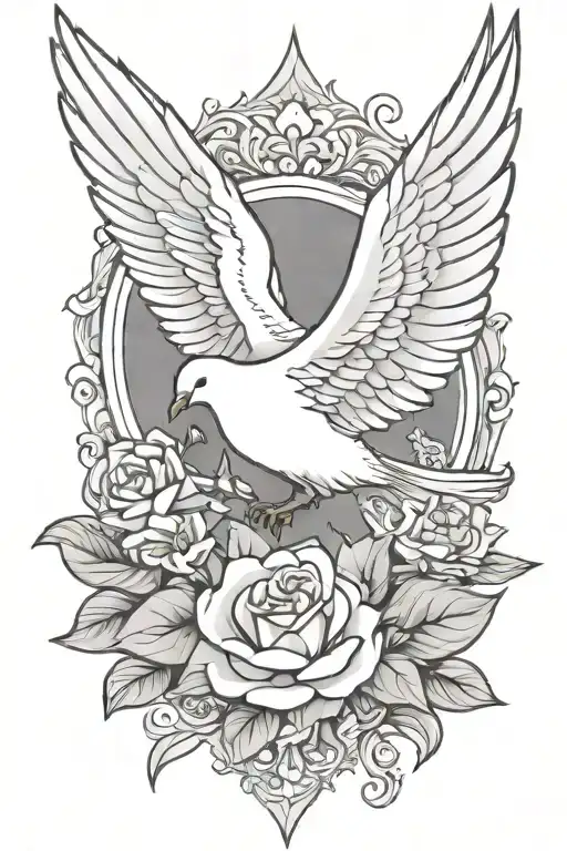 Forearm Half White Dove