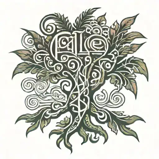 Tree With Samoan Word Fale