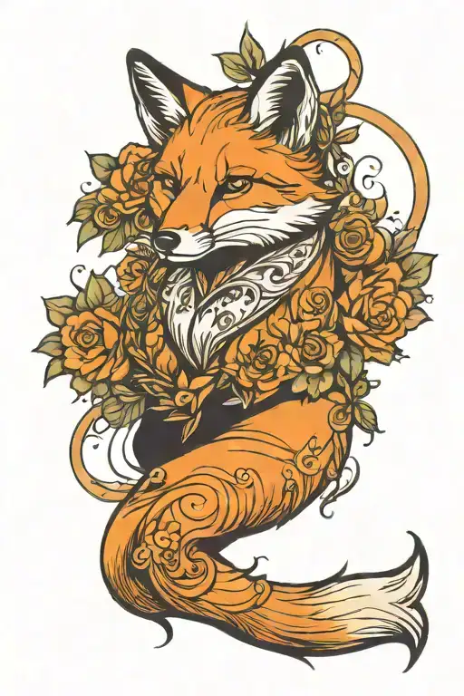 Fox Wrapped Around Arm