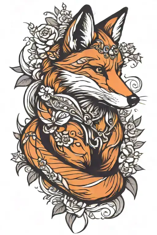 Fox Wrapped Around Arm