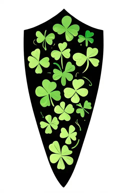Shamrock Cartoon Fun Butterfly