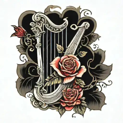 Harp And Rose