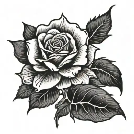 Lunar Rose Black And White