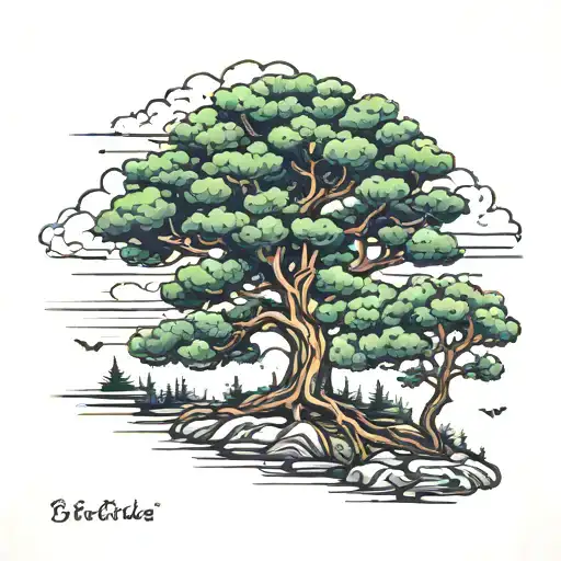 Umbrella Pine Tree