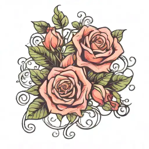 Ivy And A Rose Intertwined