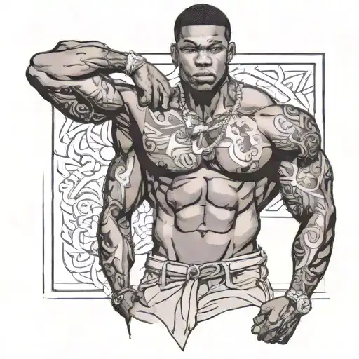 Muscular Black Boy In Crop Top