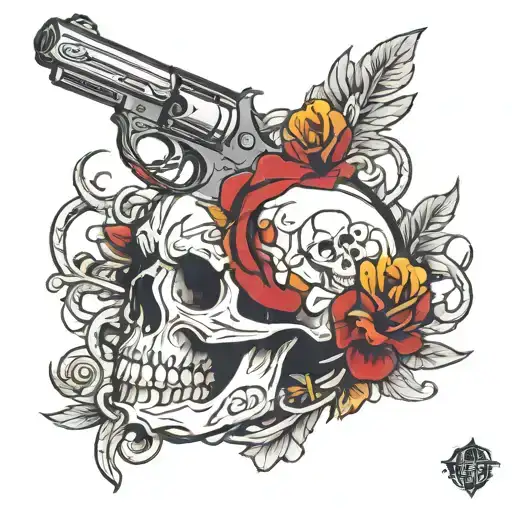 Revolver Skull Wearing