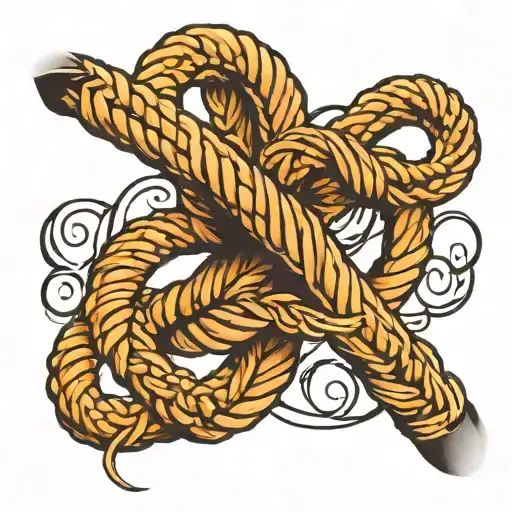 Infinity Symbol Intertwined Rope
