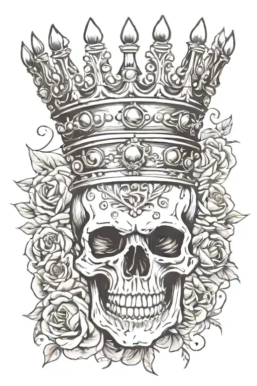 Skull With Crown