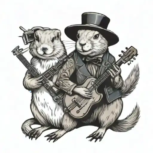 Twin Gothic Prairie Dogs Musician