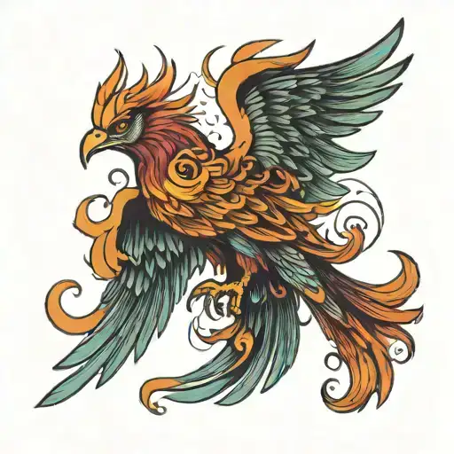 Rising Phoenix Flying