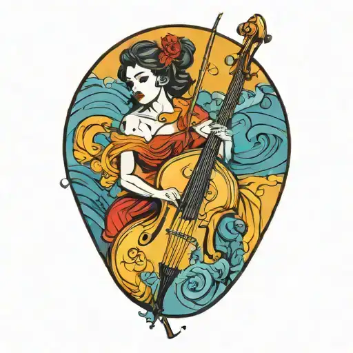 Lady Upright Bass