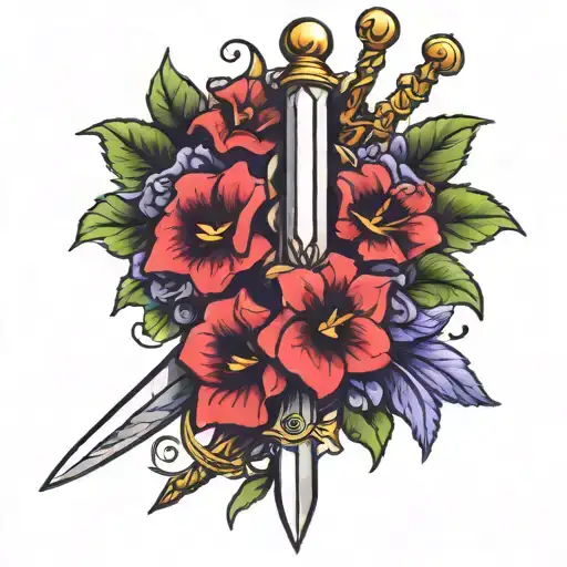 Sword Wrapped In Violets