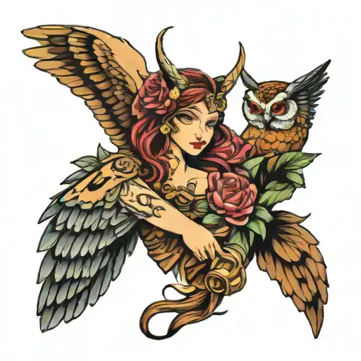 Maiden And Owl