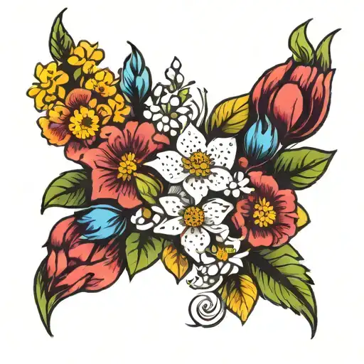 Birth Flower Bouquet