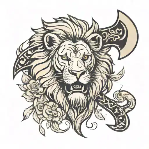Lion Axe And