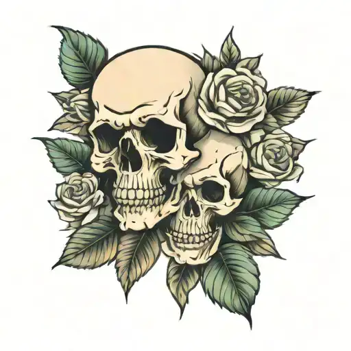 Skull And Roses