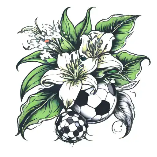 Lily Of The Walley And A Soccer Ball Morphing