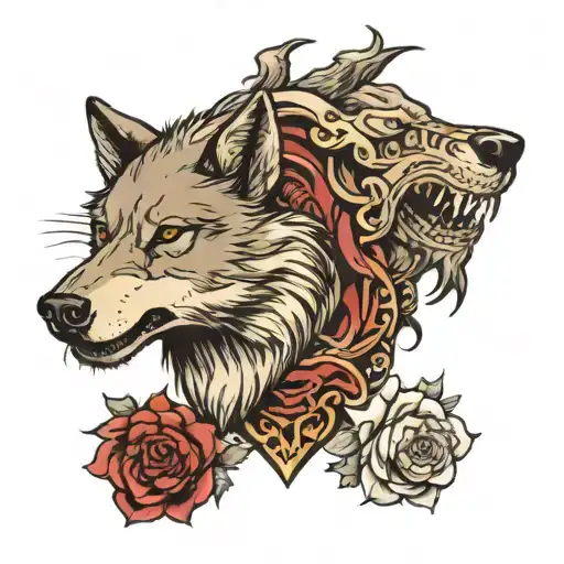 Wolf Head On Sheep's Body