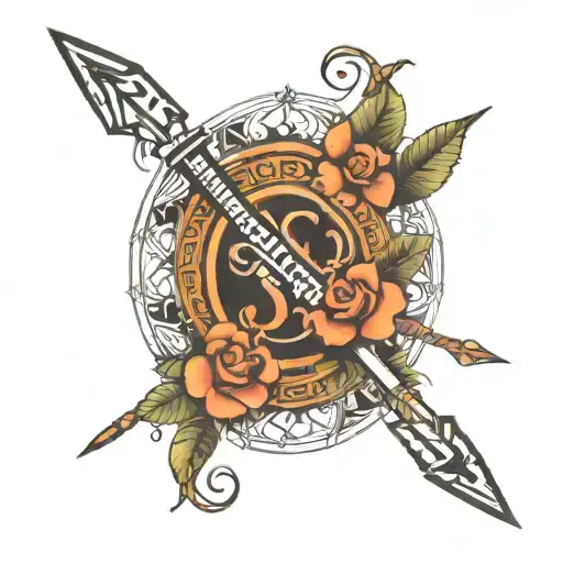 Shivansh Name In Trishool Bow Arrow