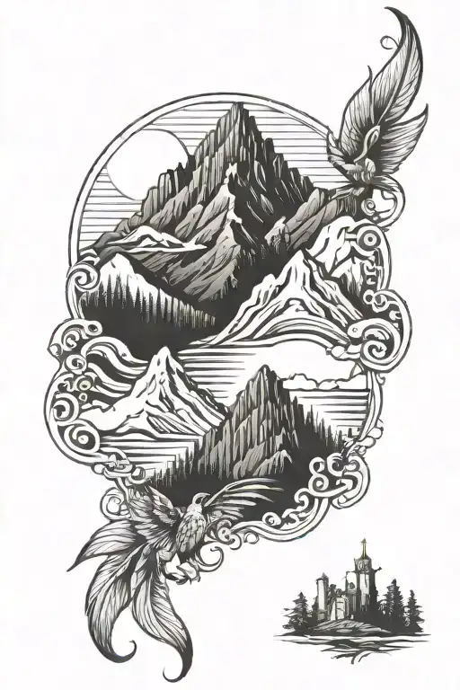 Mountains With Bible Verse