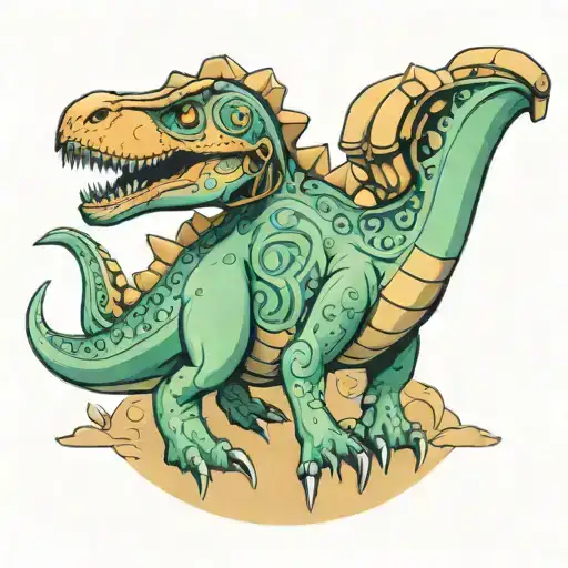 Dinosaur Using Computer Chip Morphing