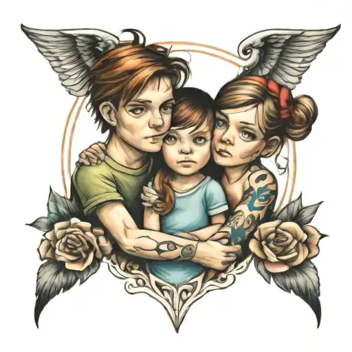 2 Kids Realistic Family