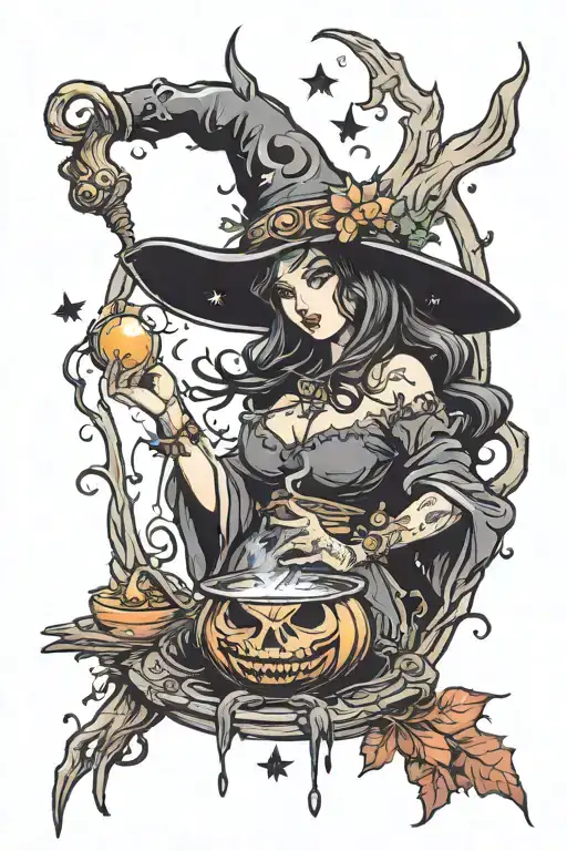 Witch Casting Spells