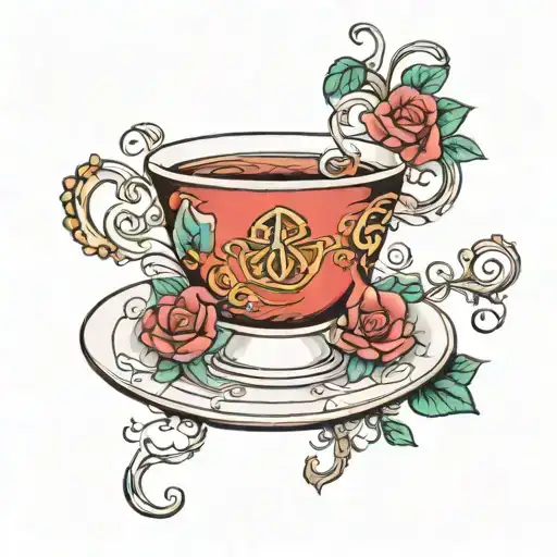 Tea Cup With Always Symbol Incorporated