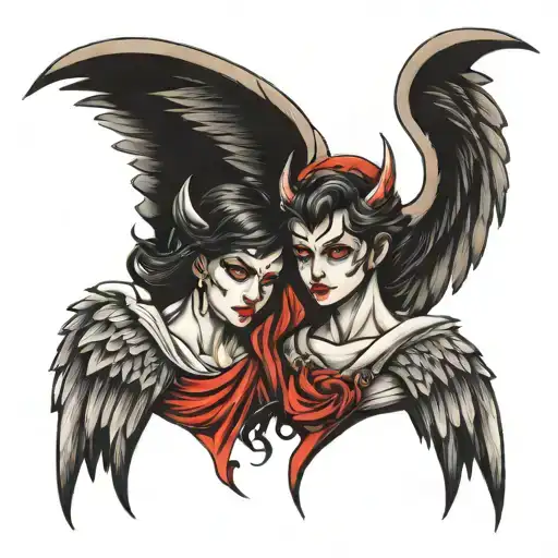 Couple Angel And Devil