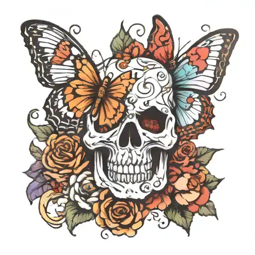 Skull Butterflies