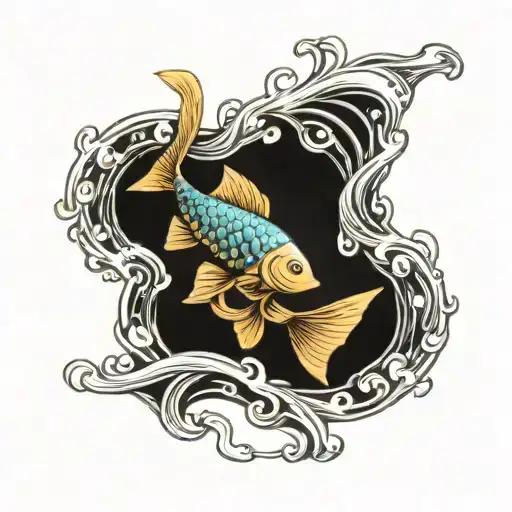 Bracelet Water With Fish Jumping