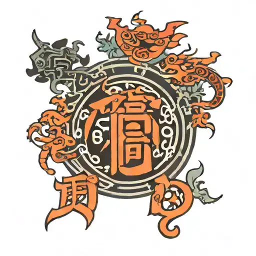 333 In Chinese Lettering