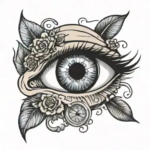 Eye With Clock As The Pupil